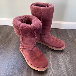 Womens Ugg Classic Tall 5815 W/PWN Plum Wine Boots